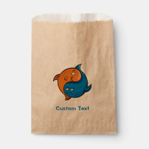 Sacolinha Yin Yang Fish Cartoon