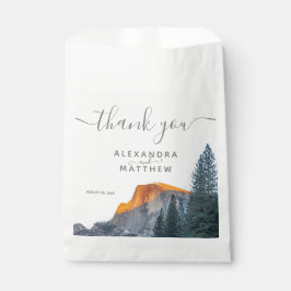Sacolinha Yosemite Half Dome Sunset Wedset Wedset Favor Bag