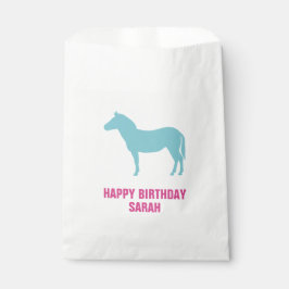 Sacolinha Zebra Silhouette Birthday Goodie