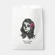 Zombie Woman texto personalizado favorece bolsas