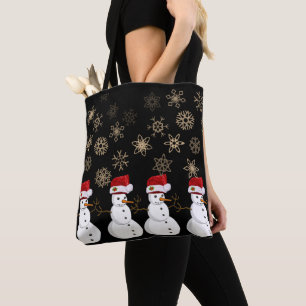 Sacos de Tote das Mulheres de Natal, Snowman