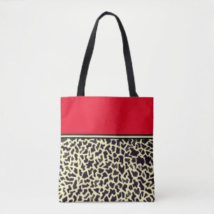 Sacos de Tote de Leopardo Vermelho