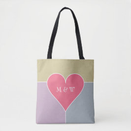 Sacos de tote de monograma personalizado com padrã