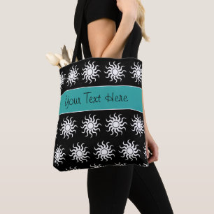 Sacos de Tote Monogramados para Mulheres - Preto e