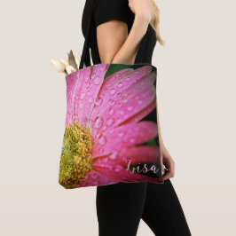 Sacos de Tote Personalizados - Gerbera Daisy Rosa