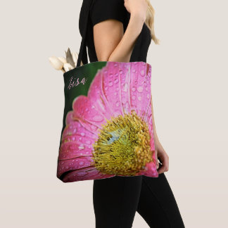 Sacos de Tote Personalizados - Gerbera Daisy Rosa