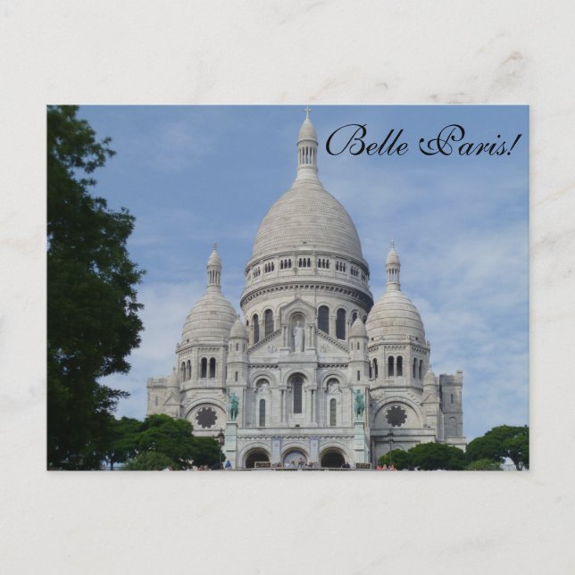 Sacré Coeur Paris - cartão postal (Frente)