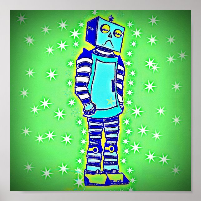 Sad Robot Poster (Frente)