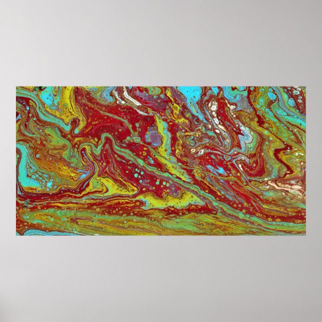 Saddle para cima 3 Poster de forma psicodélica liv (Frente)