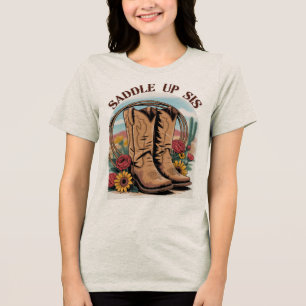 Saddle Up Sis - Cowgirl Western Cote T-Shir