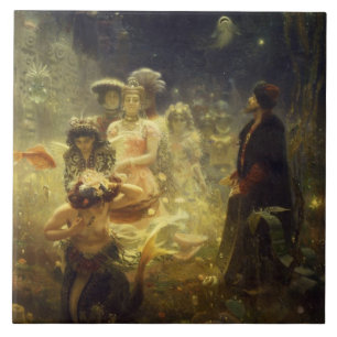 Sadko na sereia subaquática de Ilya Repin do rein