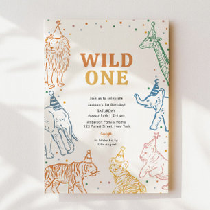 Safari Animais Selvagens Um Convite Para primeiro 