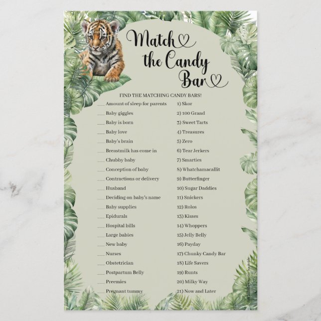 Safari animais Tropical Matam o jogo do Bar dos do (Frente)