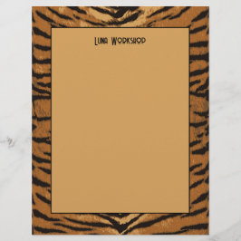 Safari Animal Print Black and Tiger Paper