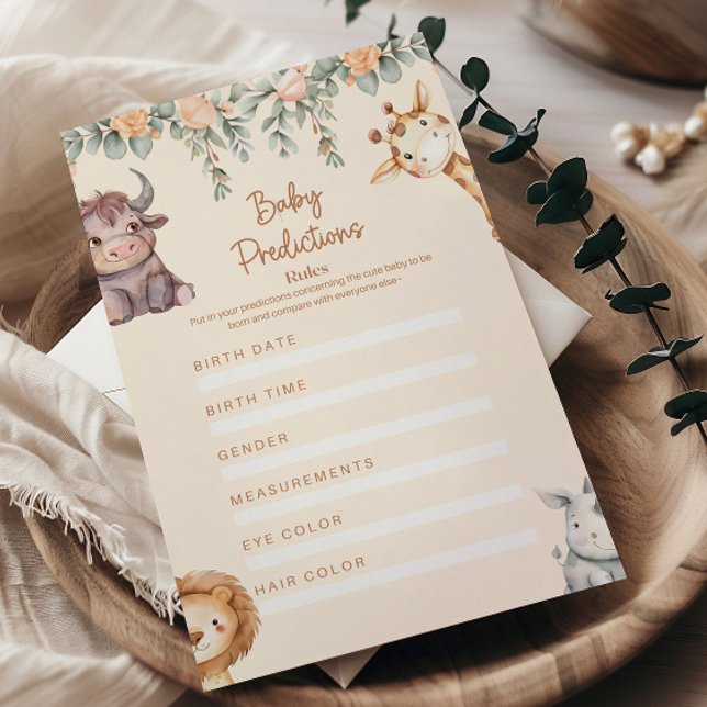 Safari Animals Baby Predictions (Criador carregado)