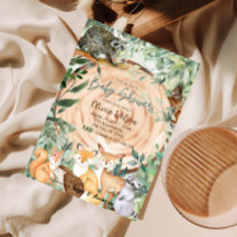 Safari — Convite para chás de fraldas