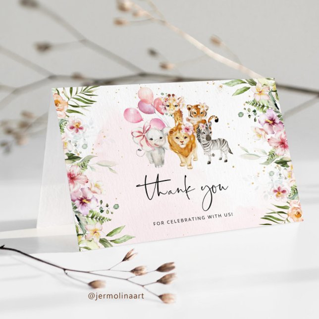 Safari dobrou o cartões de agradecimentos. (Criador carregado)