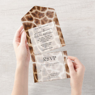 Safari Giraffe Impressão