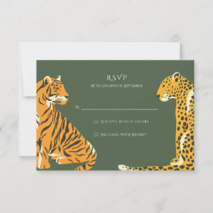 Safari Jungle Animal Wedding RSVP