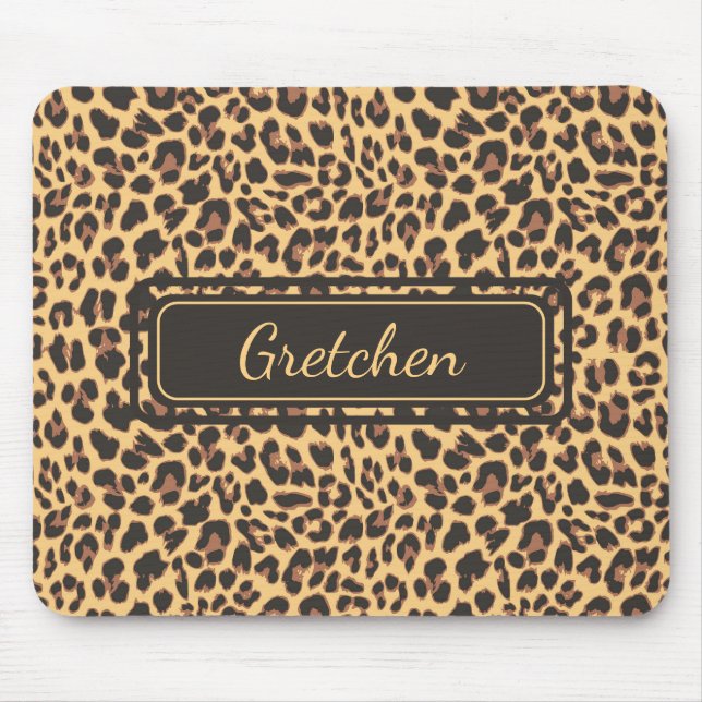 Safari Jungle Impressão Cheetah Mousepad (Frente)