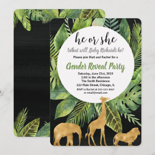 Safari selva de gênero revela convite