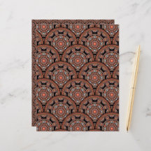 Safari Sunset Bohemian Star Fall Mandala Art Deco