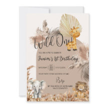 Safari Tema Selvagem Um Convite Para Aniversários