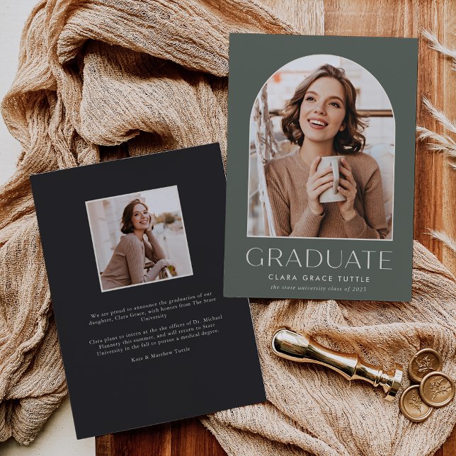 Sage | Anúncio de Graduação de Foto em Arco Clássi (Criador carregado)