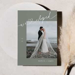 SAGE Anúncio Minimalista de Casamento Intimo