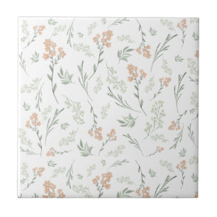 Sage Aquarela Floral de Flores Silvestres