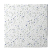 Sage Azul Aquarela Flor Silvestre Floral Nome Pers