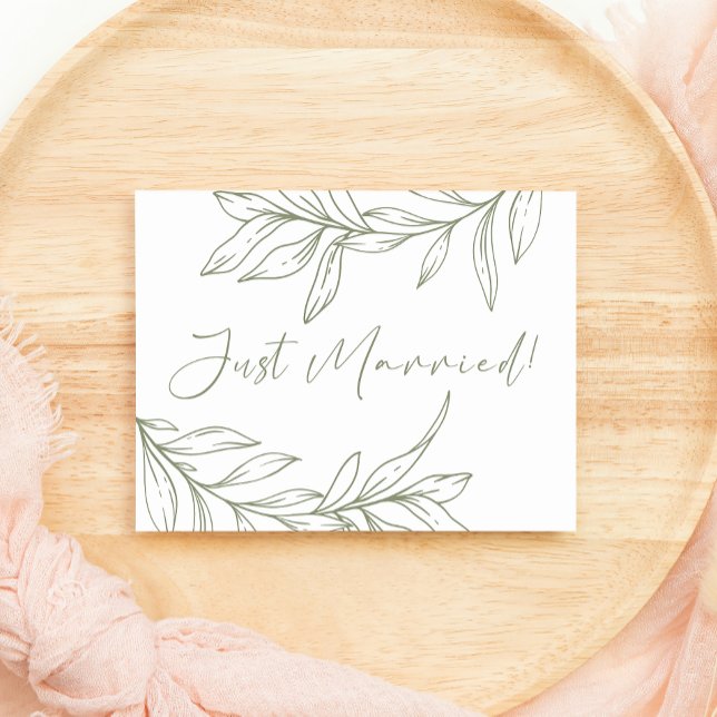 Sage Boho Floral Casamento Recém-Casados (Criador carregado)