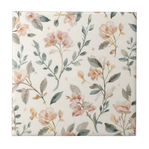 Sage Flor Silvestre Neutro Suave Botânico Aquarela