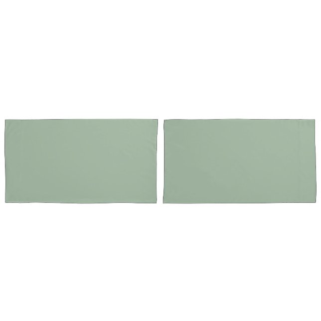 Sage Green Bedding Pillowcases – Soft Green Matchi (Frente - conjunto)