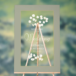 Sage Green Dourado Eucalyptus deixa o casamento be