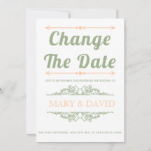 Sage green e peach Altere o anúncio Data