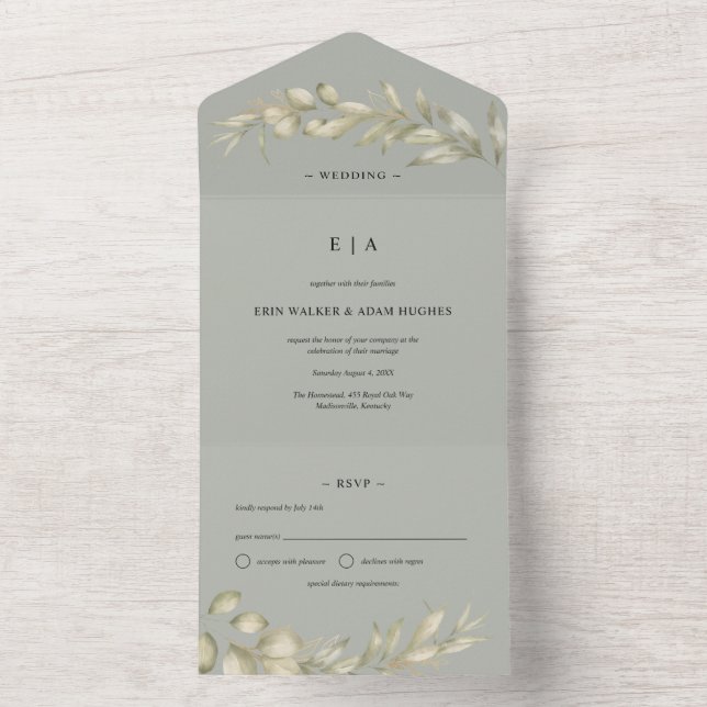 Sage Green Eucalyptus Wreath Wedding (Interno)