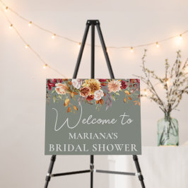 Sage Green Fall - Sinal de boas-vindas do Chá de p