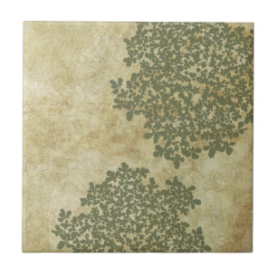 Sage Green Floral Vintage