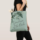 Sage Green Foliage avó da noiva Bolsa<br><div class="desc">Folhas botânicas verdes de sábio elegantes Vovó verde da noiva Tote Bag</div>