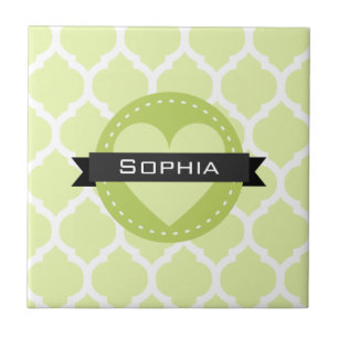 Sage Green Marroquino Lattice Pattern