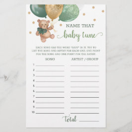 Sage Green Name Aquele Bebê Tung Jogo Teddy Bear
