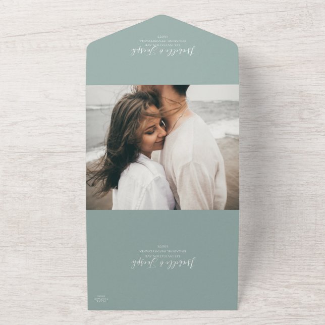 Sage Green Photo Seal and Send (Outside)