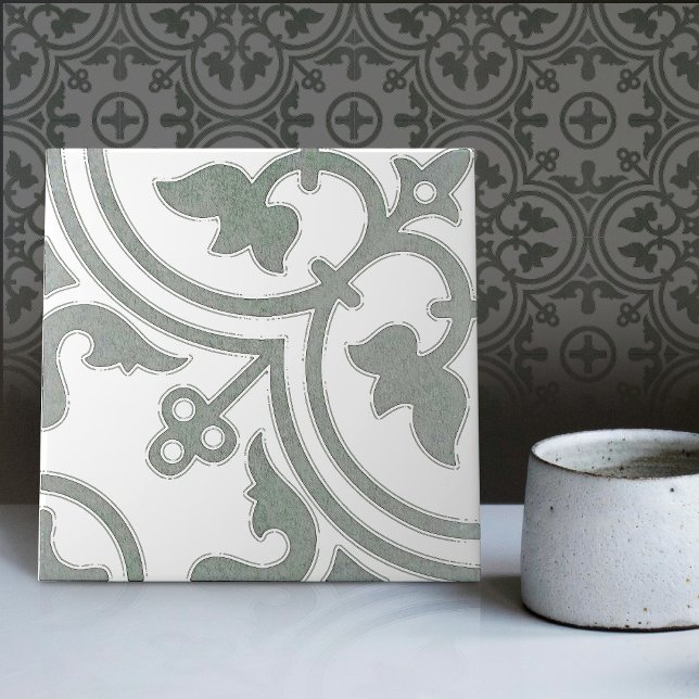 Sage Green Repro Backsplash Kitchen Portugal (Criador carregado)