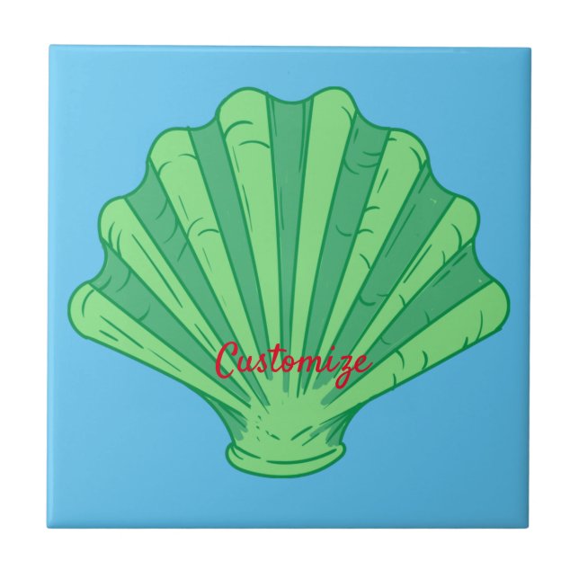 Sage Green Scallop Shell Thunder_Cove (Frente)