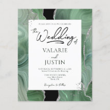 Sage Green Silver Agate Budget Casamento Tudo em U