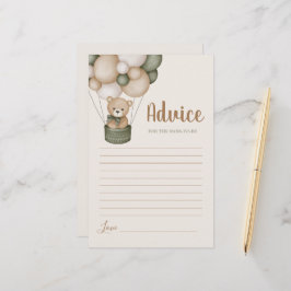 Sage Green Teddy Bear Advoga para a mamãe ser cart