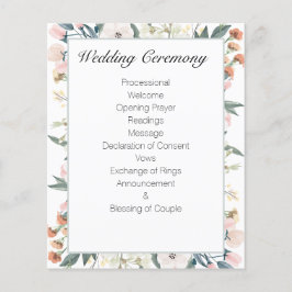 Sage Green Vintage Programa Floral de Casamento