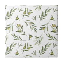 Sage Green Watercolor Olives