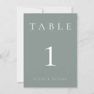 Sage Green Weds/Event Table Number